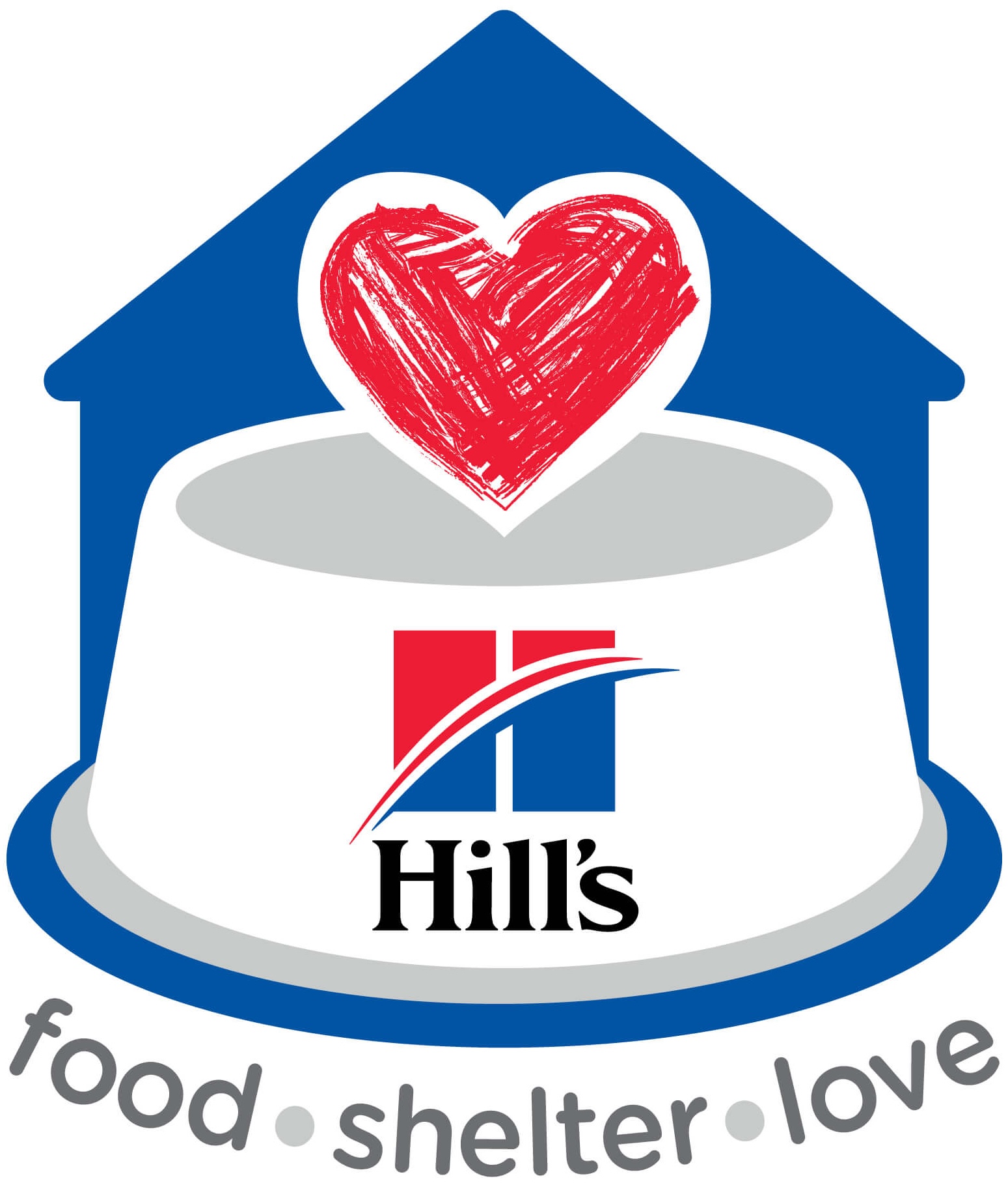 Hill's Food, Shelter, and Love program logo