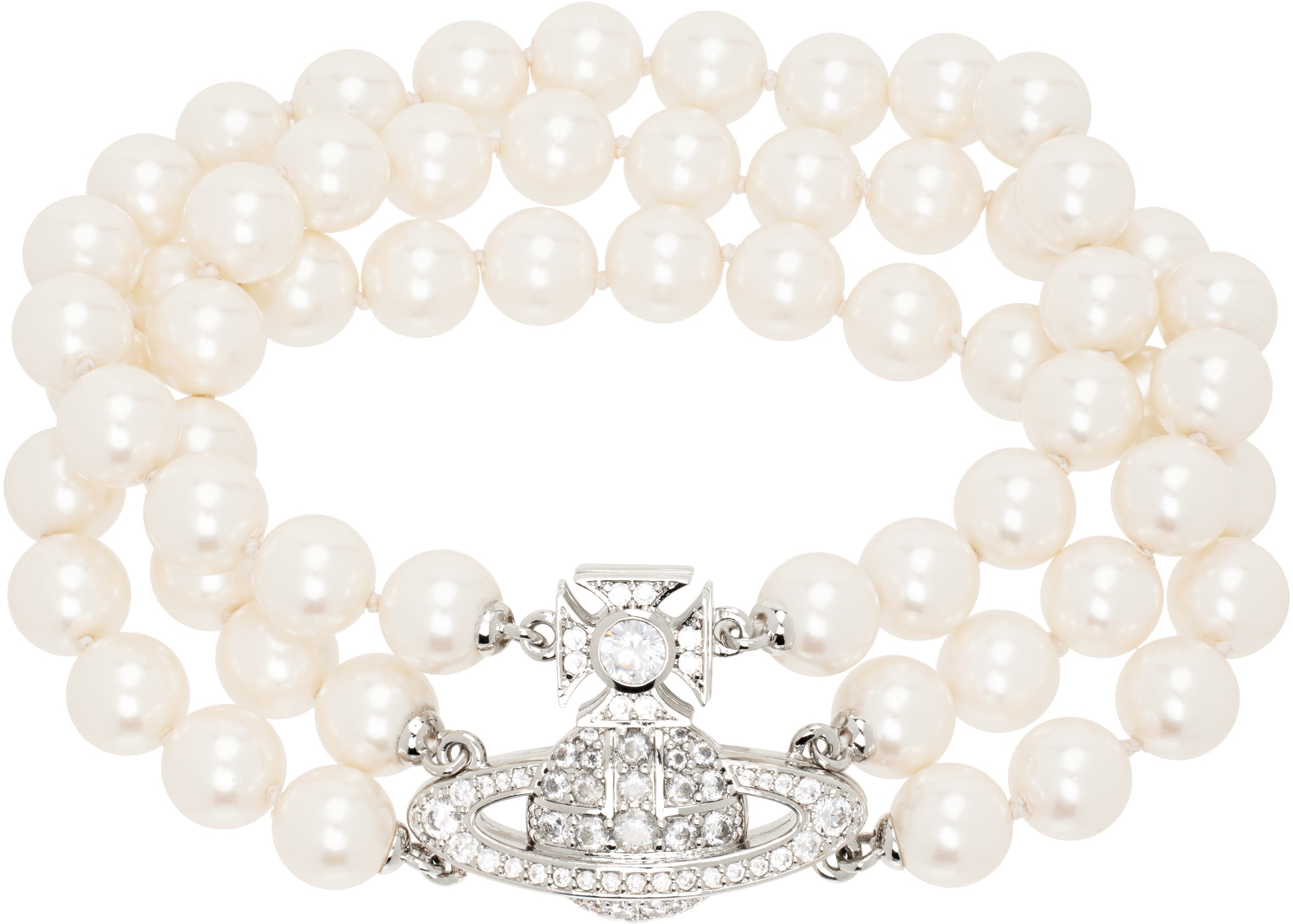 Graziella Three Row Pearl Bracelet