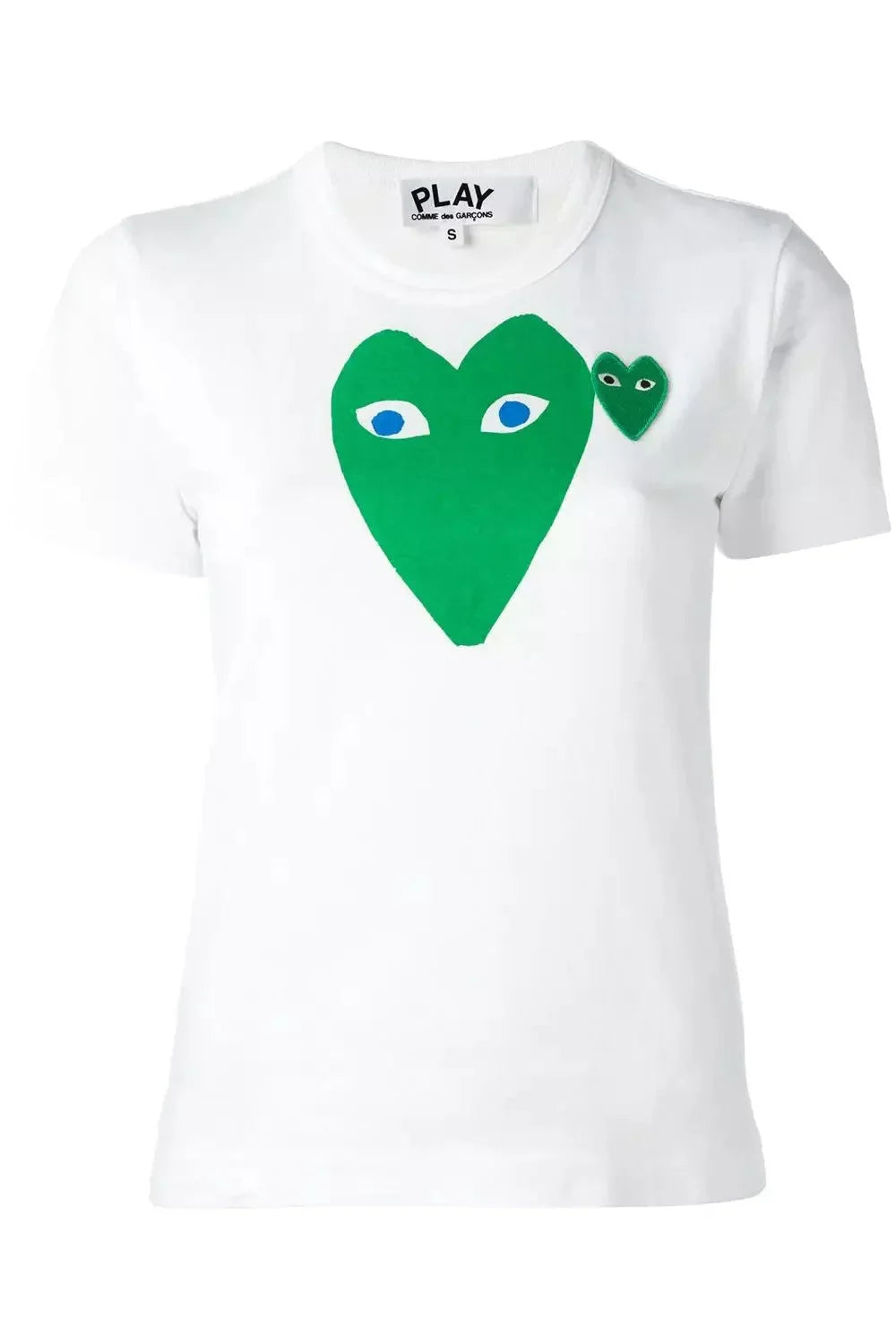 Women's Green Heart with Blue Eyes T-shirt