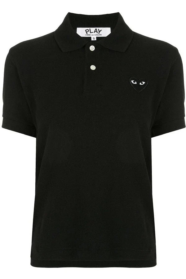 Women's Polo with Black heart