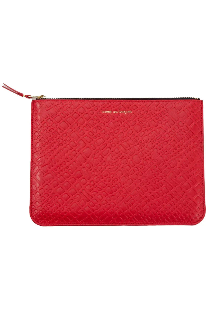 Embossed Roots Large Zip Pouch
