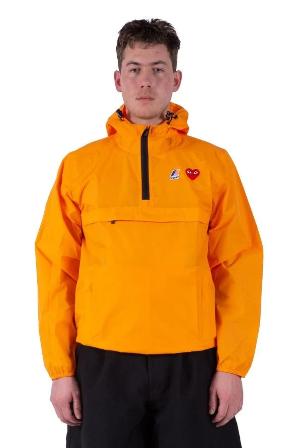 K-way Orange hoodie half zip