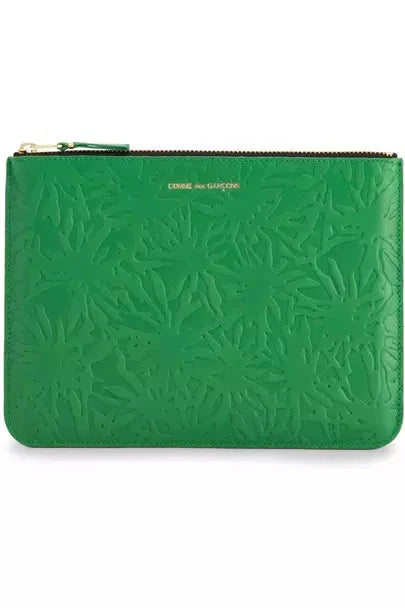 Embossed Forest Large Zip Pouch