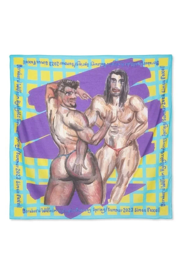 Two Figures Posing Tapestry
