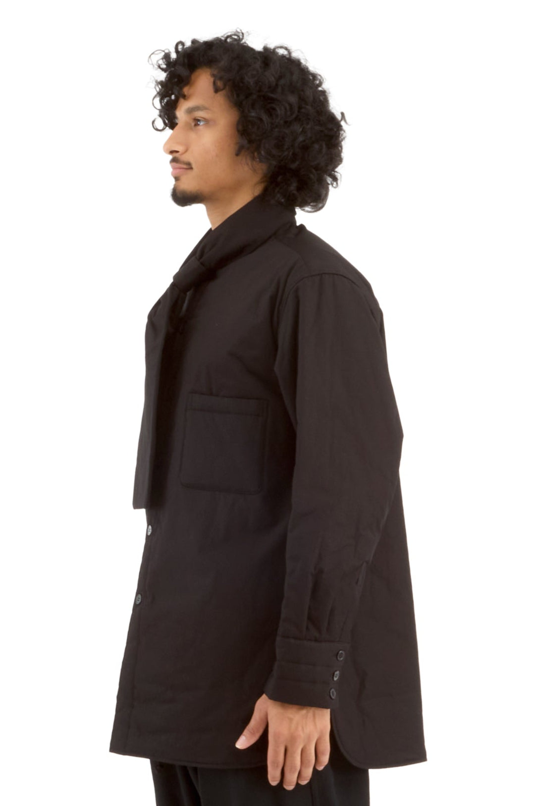 Stole Detail Padded Shirt