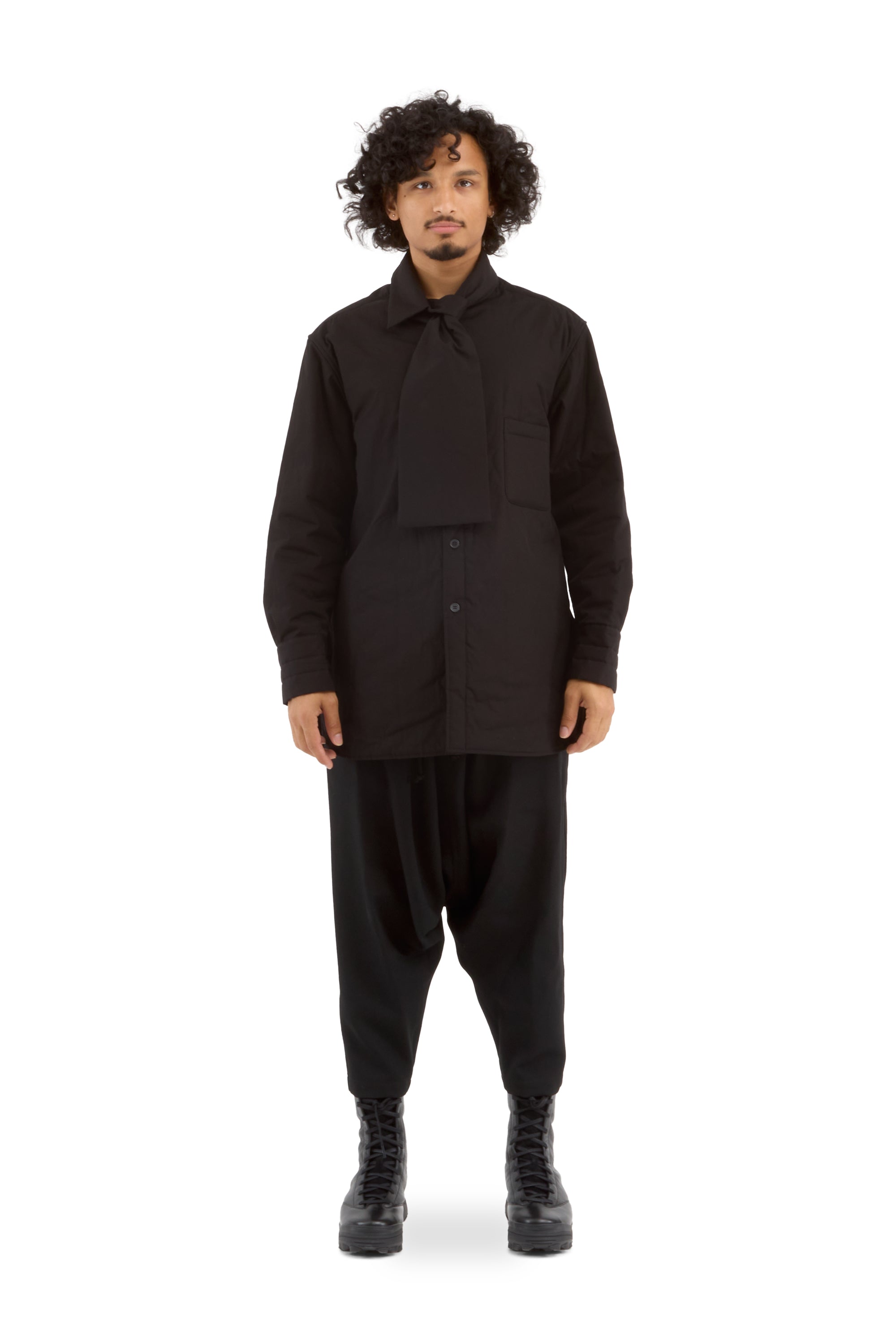 Stole Detail Padded Shirt