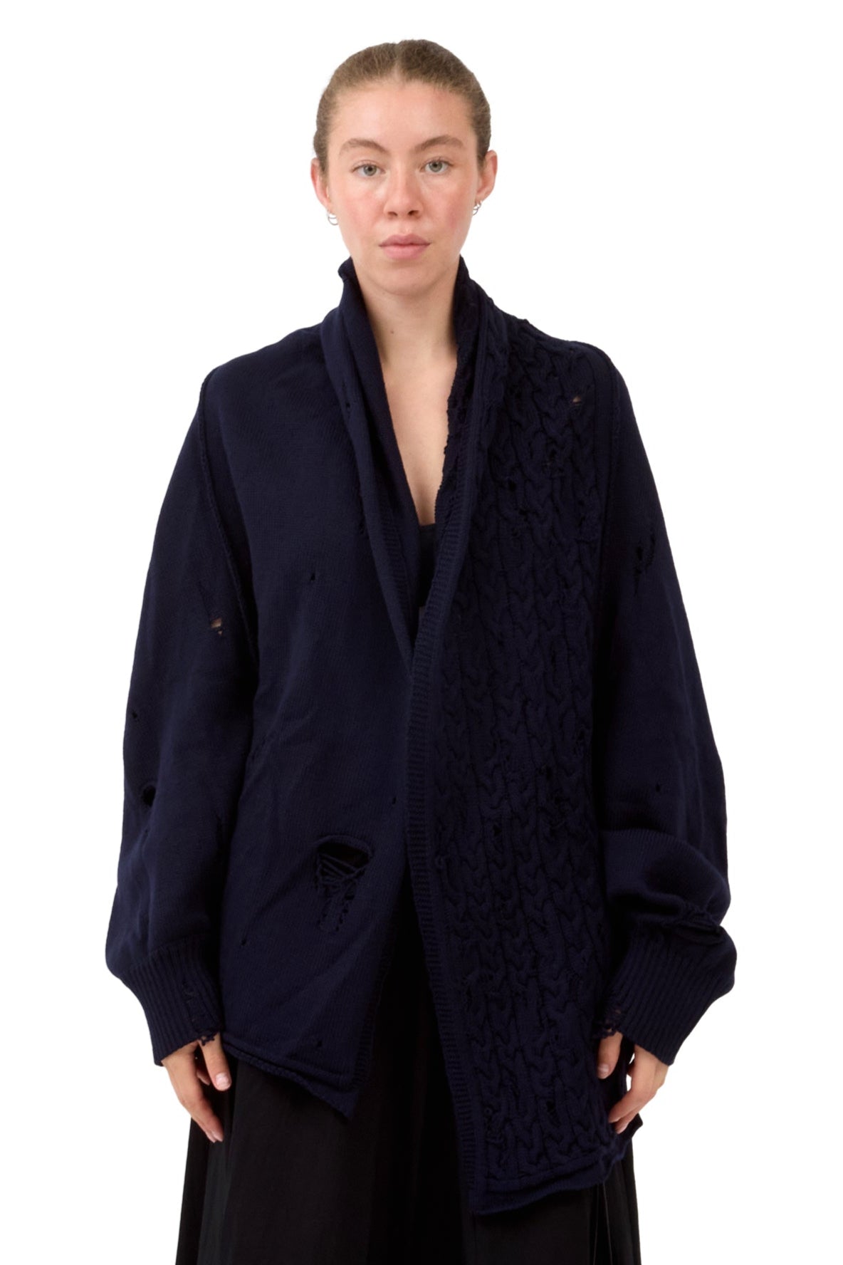 DAMAGED DETAIL CARDIGAN
