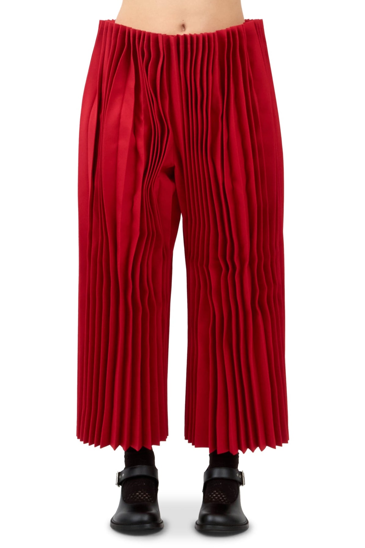 Ladies' Red Accordion Pants