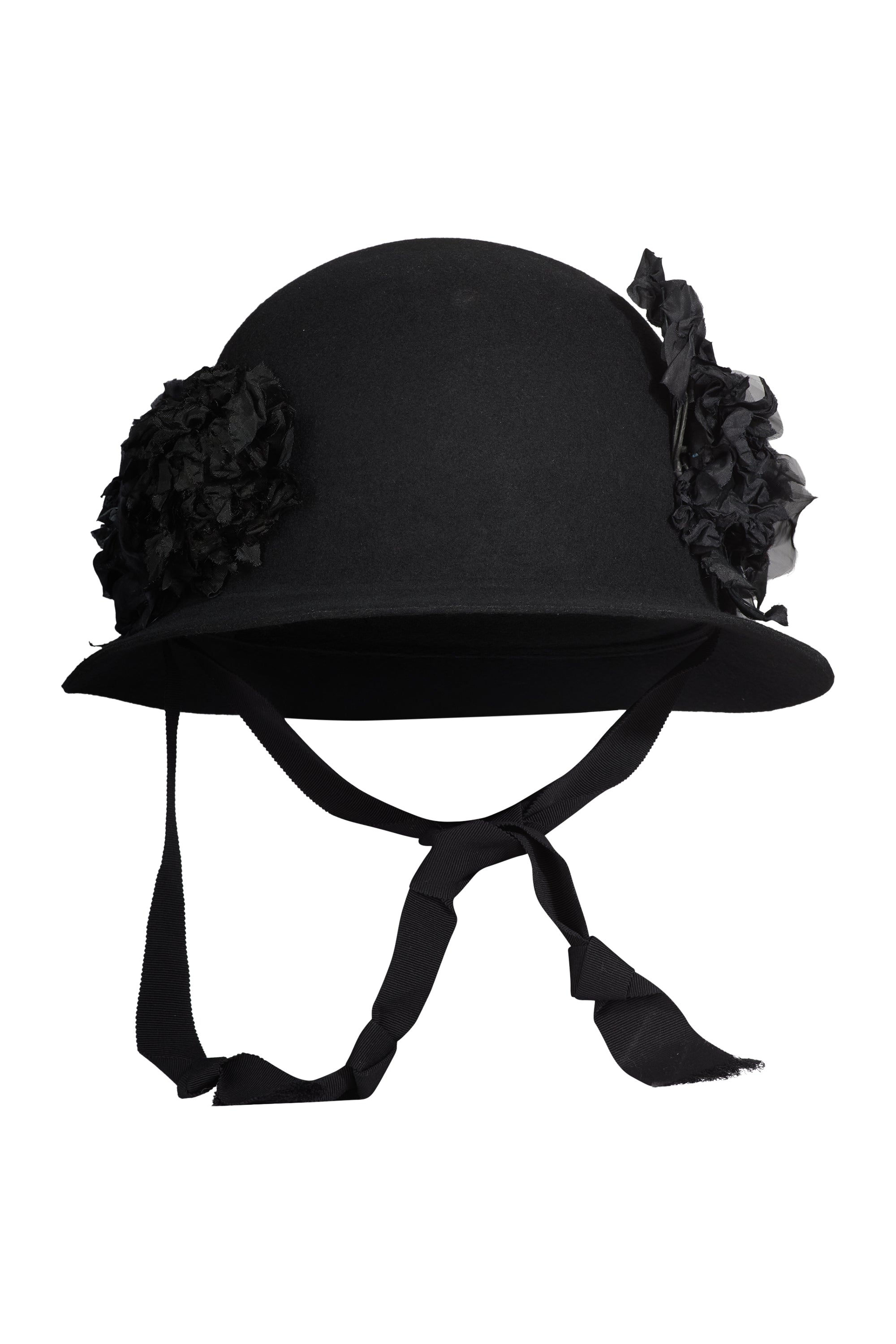 Men's Military Flower Hat - Black X Black