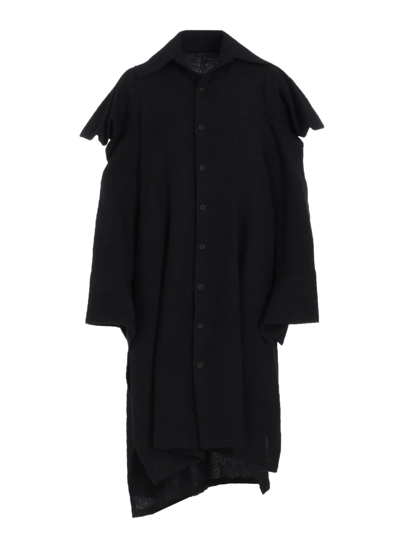 PUFFED SLEEVES SHIRT DRESS