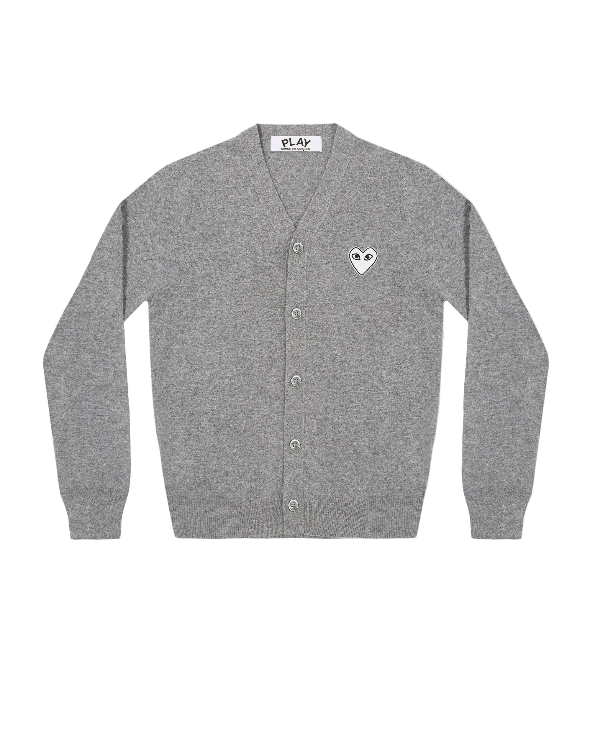 Play White Heart Men's Cardigan