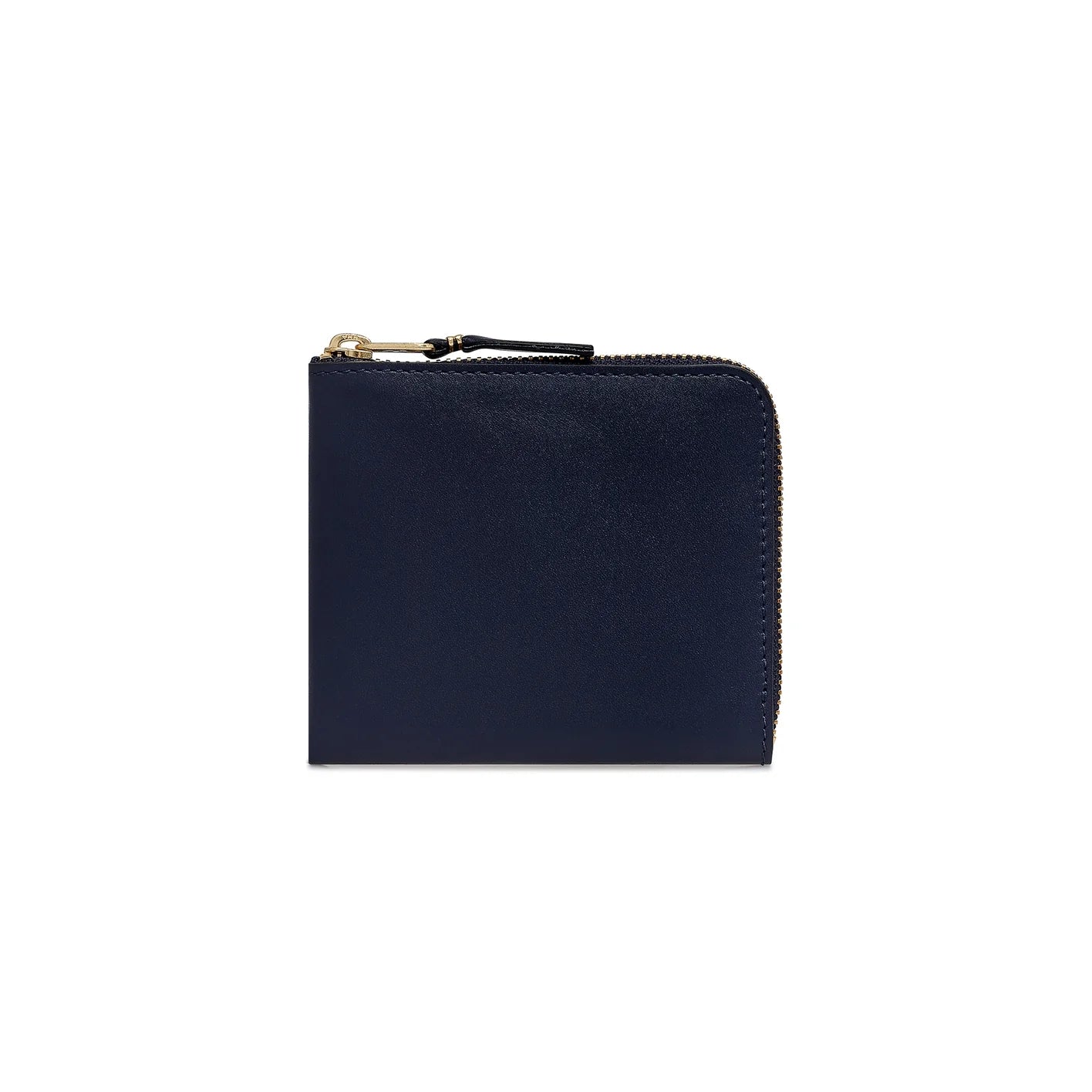 Classic Leather Zip-Around Wallet Navy