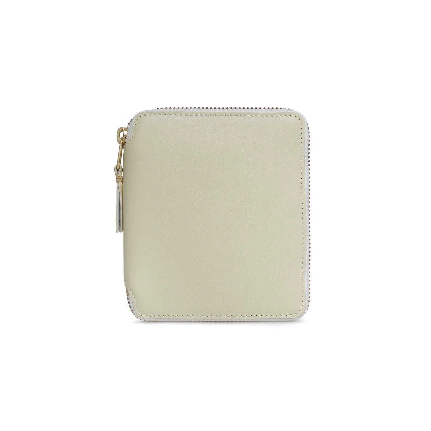 Classic Leather Zip-Around Wallet Off-White