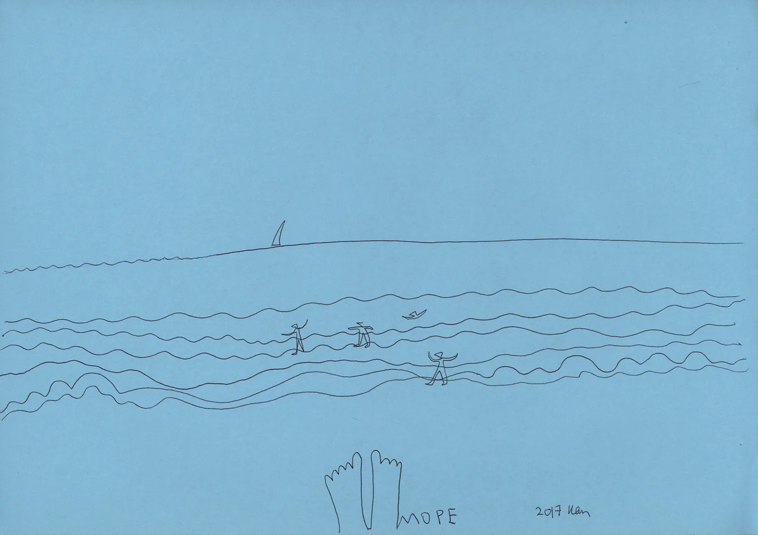 Lesia Kvyk's painting "The sea".