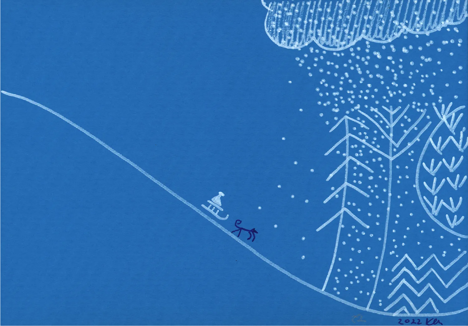 Lesia Kvyk's painting "The sea".