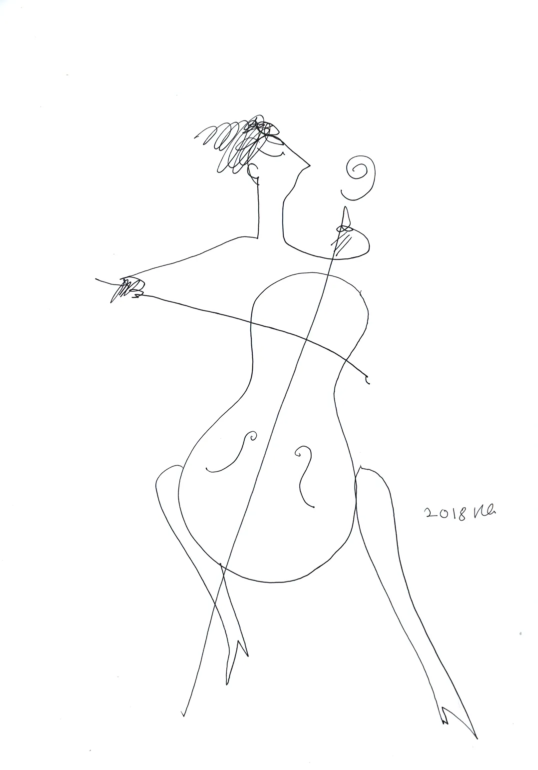 Lesia Kvyk's painting "The sea".