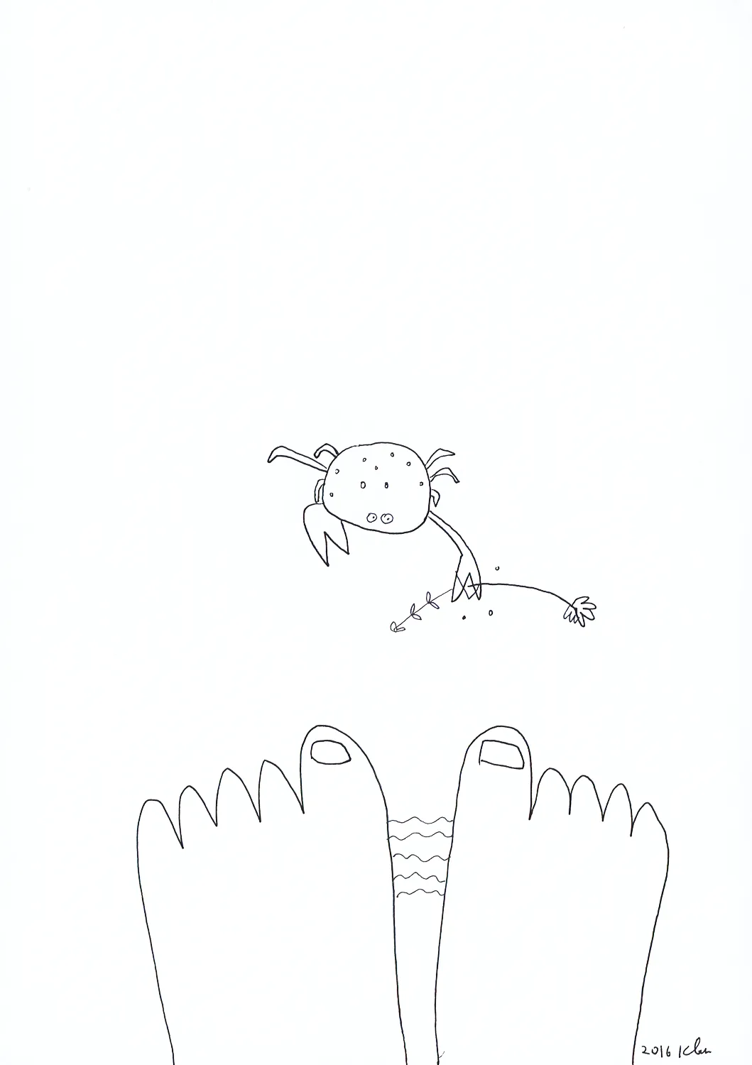 Lesia Kvyk's painting "The sea".