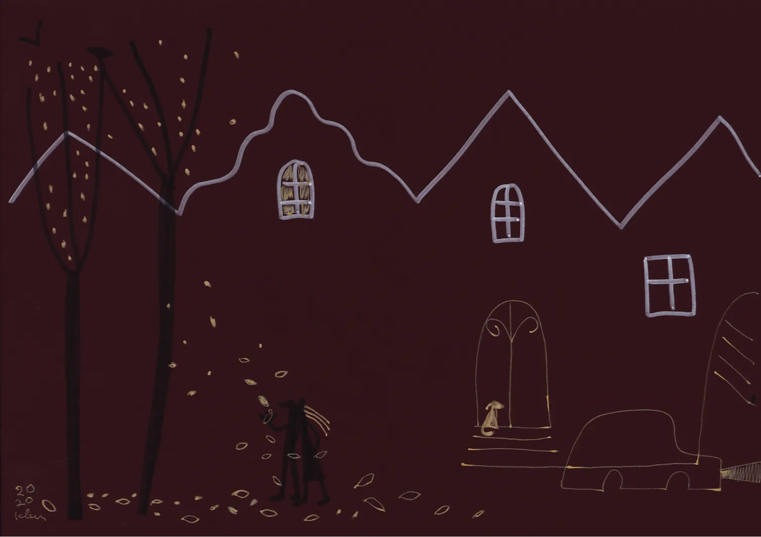 Lesia Kvyk's painting "The sea".