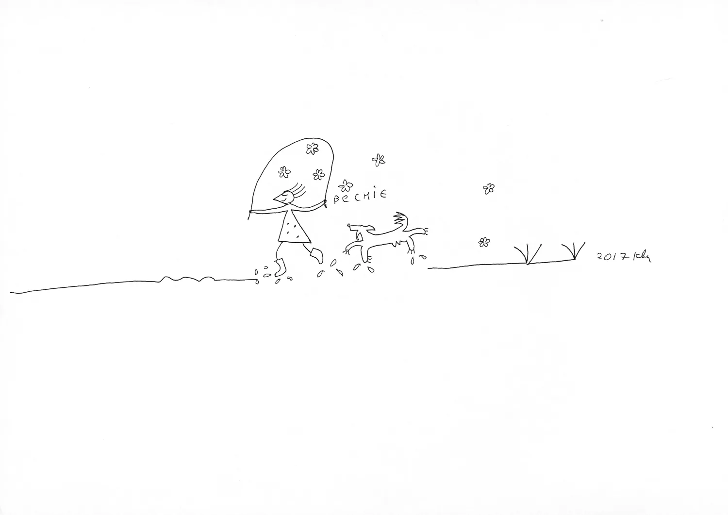 Lesia Kvyk's painting "The sea".