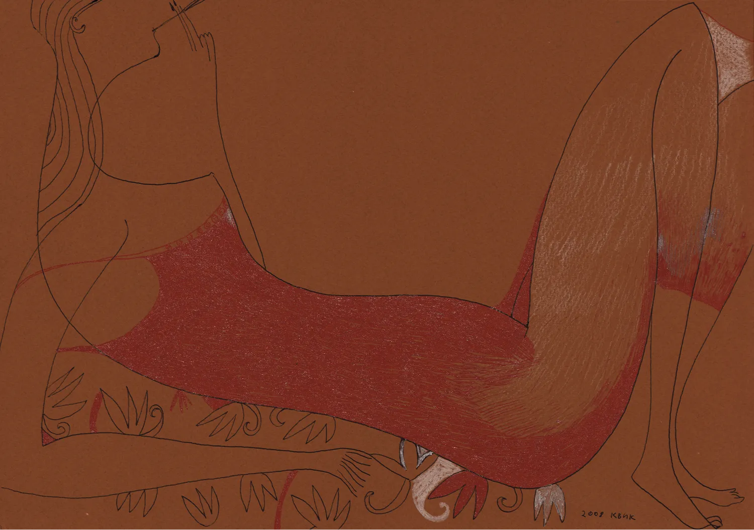 Lesia Kvyk's painting "The sea".