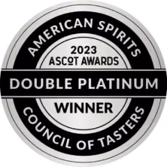 2023 ASCOT Awards Double Platinum Winner badge from the American Spirits Council of Tasters.