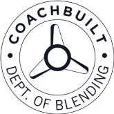 Coachbuilt Dept. of Blending emblem with three-blade propeller design in the center.