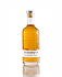 Tall clear glass bottle filled with amber liquid and topped with a cork stopper.