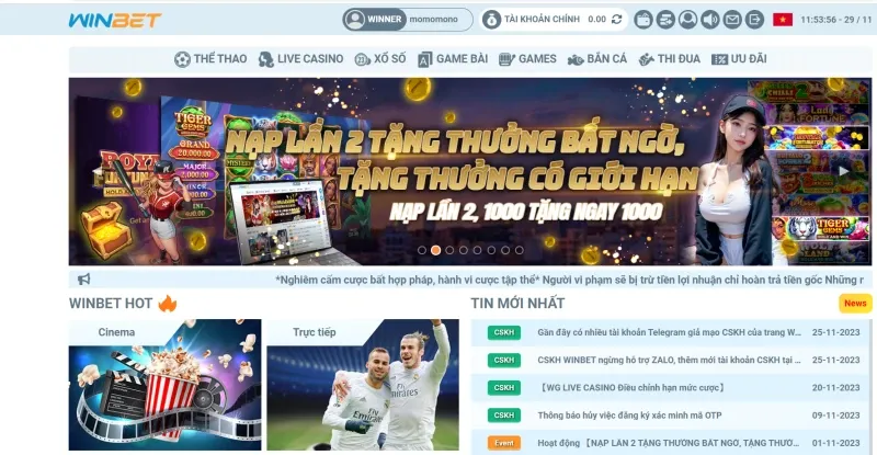 Nạp tiền Winbet vi có tốc độ siêu thanh