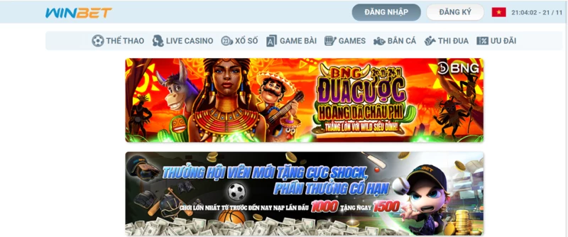 Đăng nhập Winbet hàng ngày để hưởng nhiều ưu đại