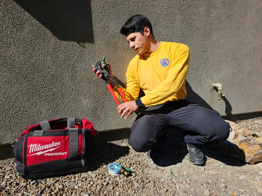 Plumber repairs Outdoor Hose Bib in Tucson, Arizona - Imperial Plumbing