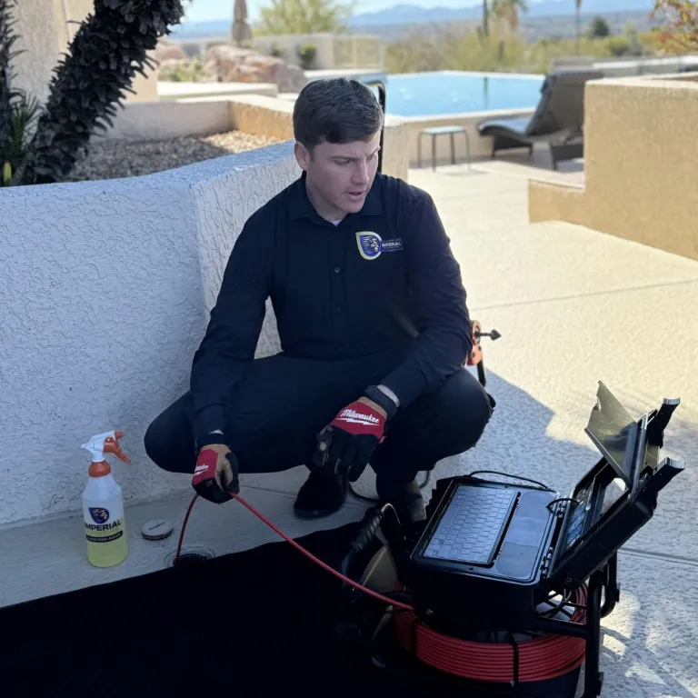 Clogged drain camera inspection in Tucson, Arizona - Imperial Plumbing