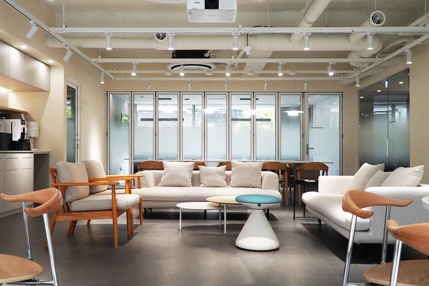 Interior photos of various companies