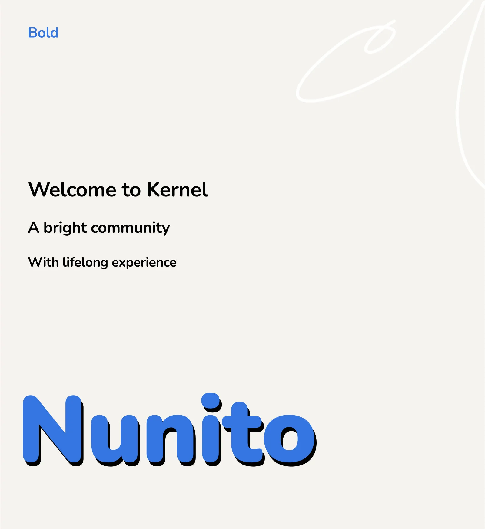 Kernel — brand typography