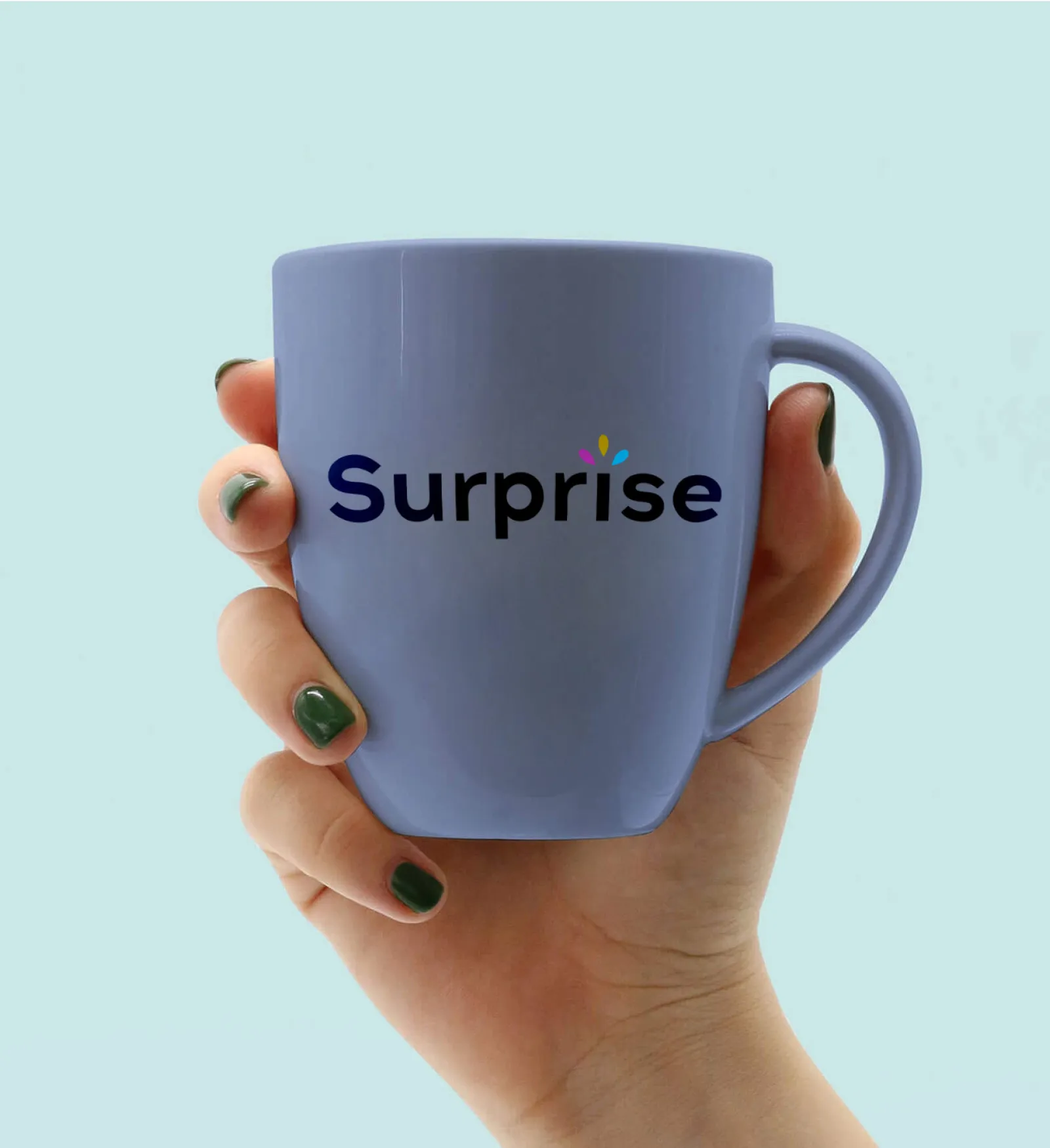 Surprise — branded cup mockup