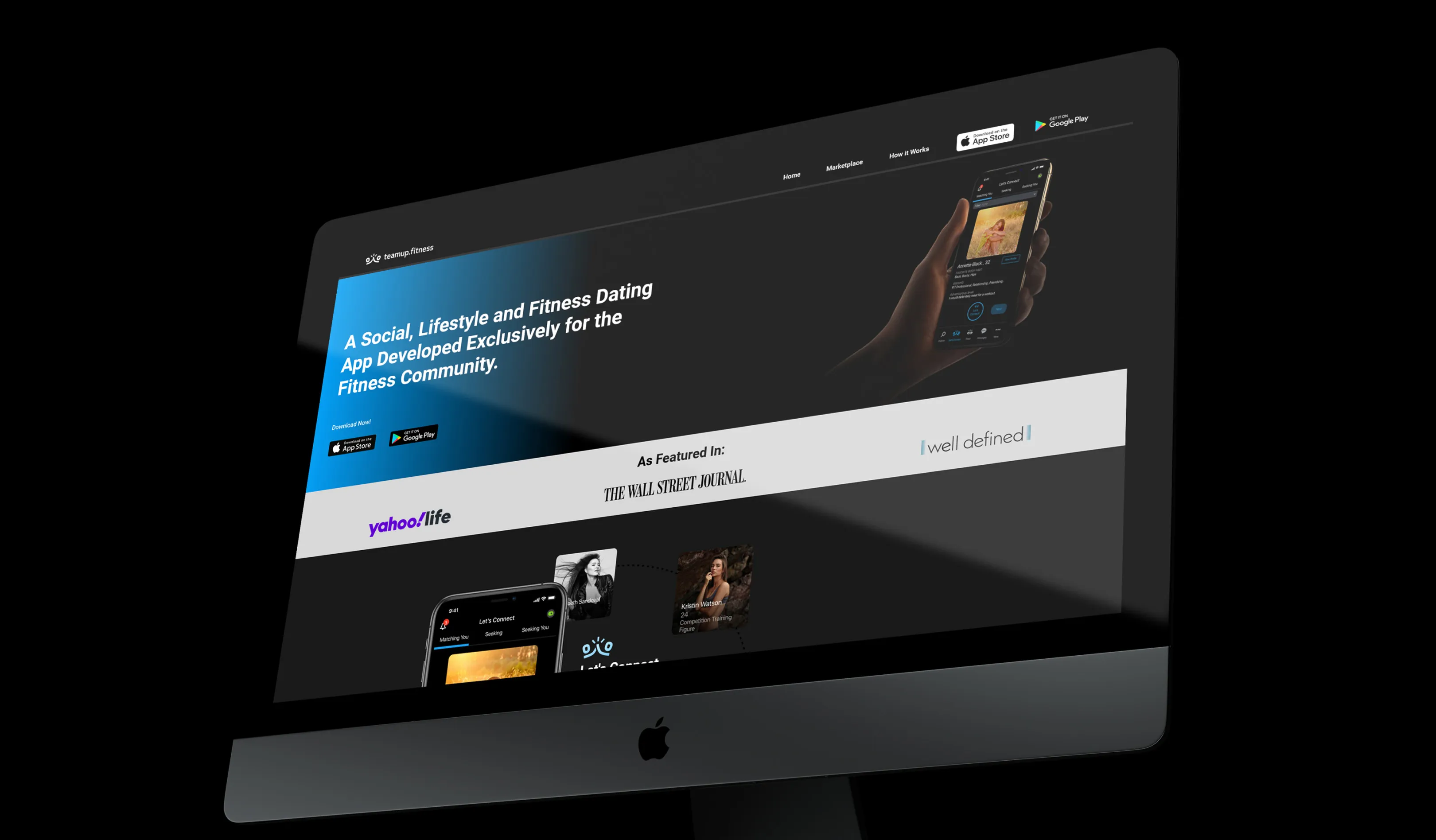 teamup.fitness — website page
