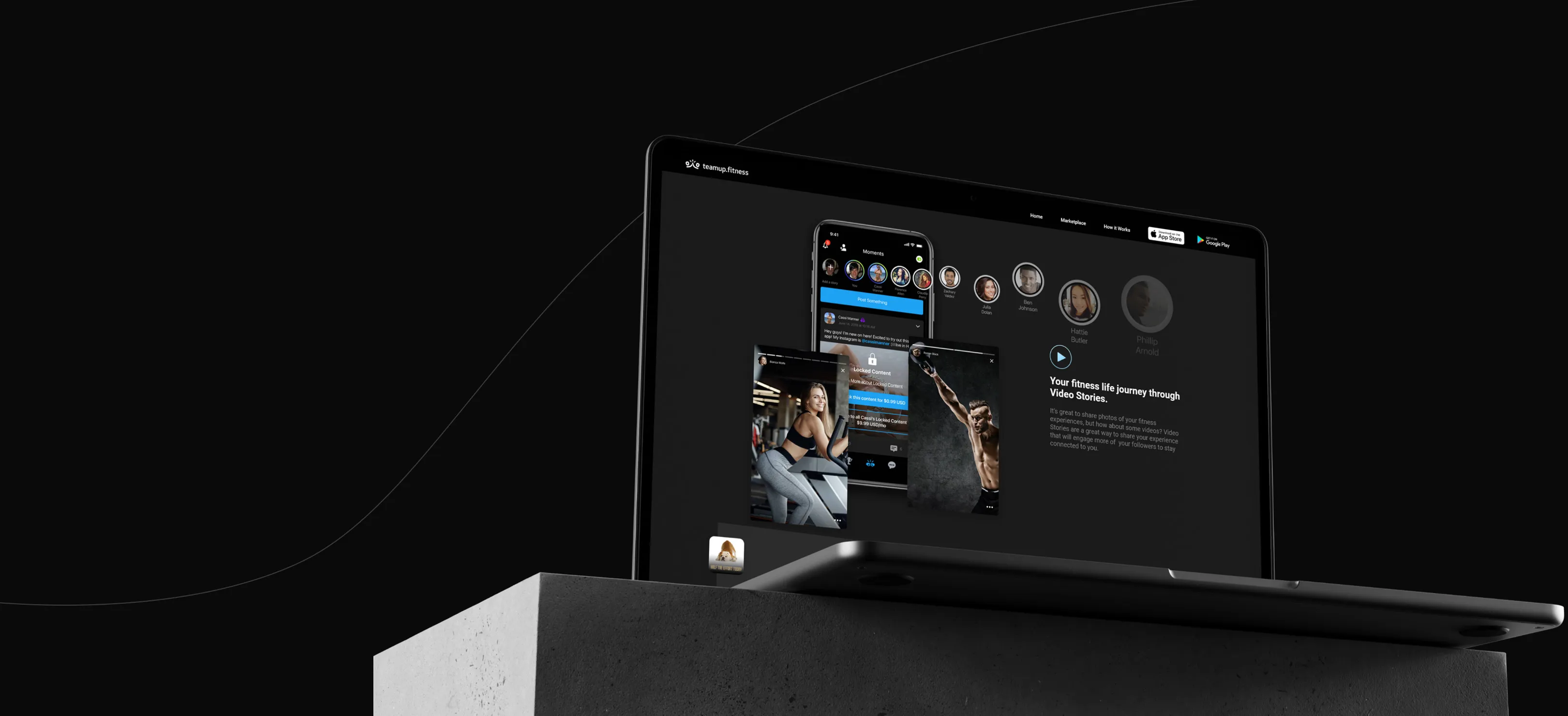 teamup.fitness — website banner
