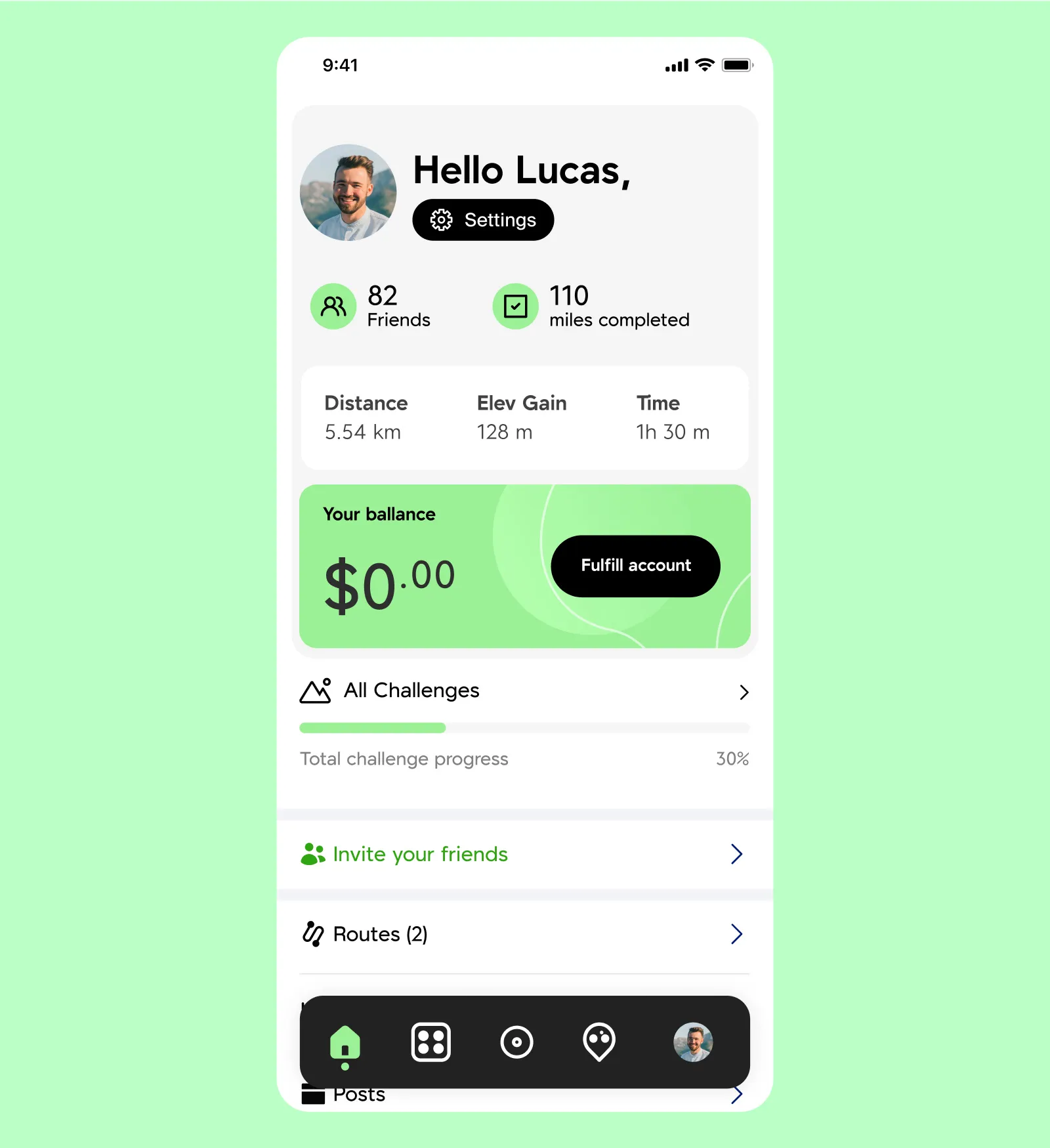 Bobo Bike mobile app — UI design screens (10)