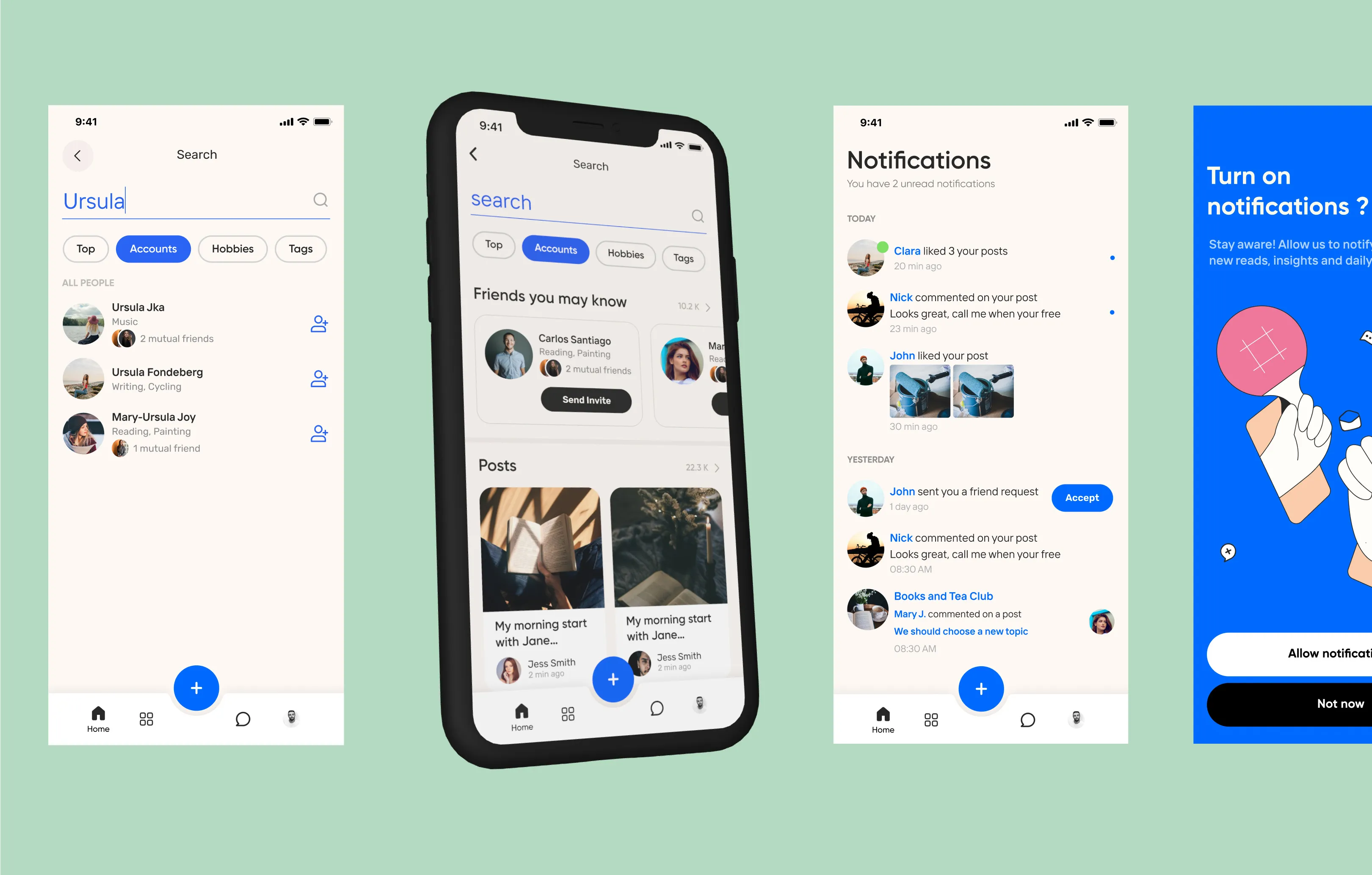 Chator chat app — mobile UI design screens (8)