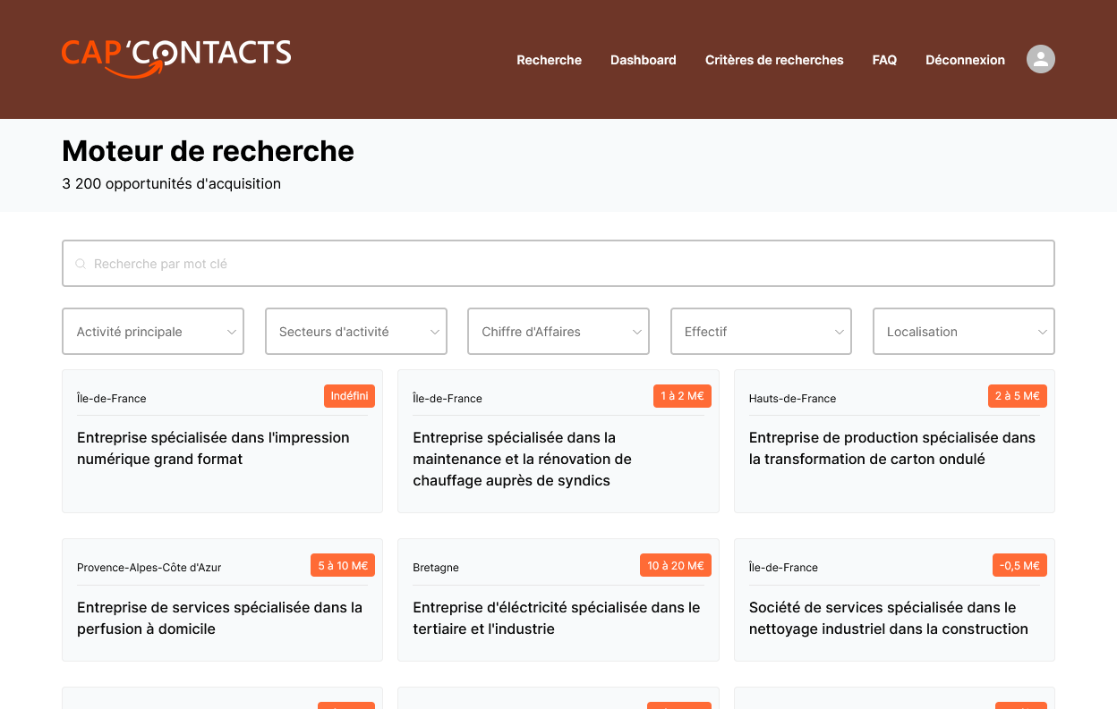 capture ecran cap'contacts