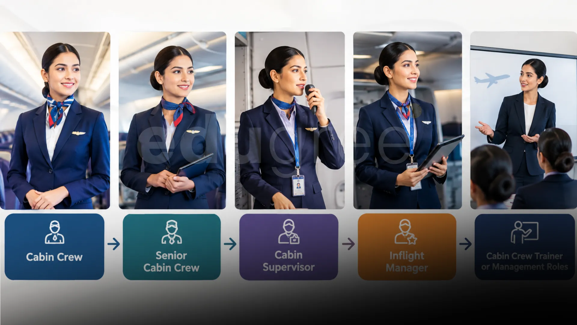 Cabin Crew Career Path From Entry-level to Management Roles. - Edugree, Siliguri.