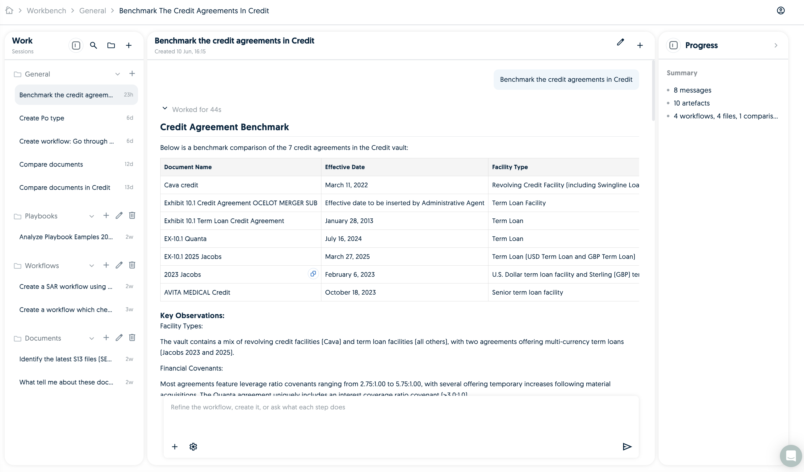 Screenshot of Workbench