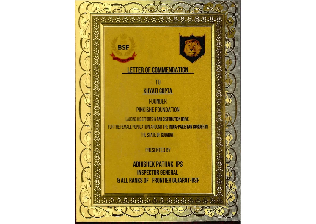 BSF- Letter of Commendation