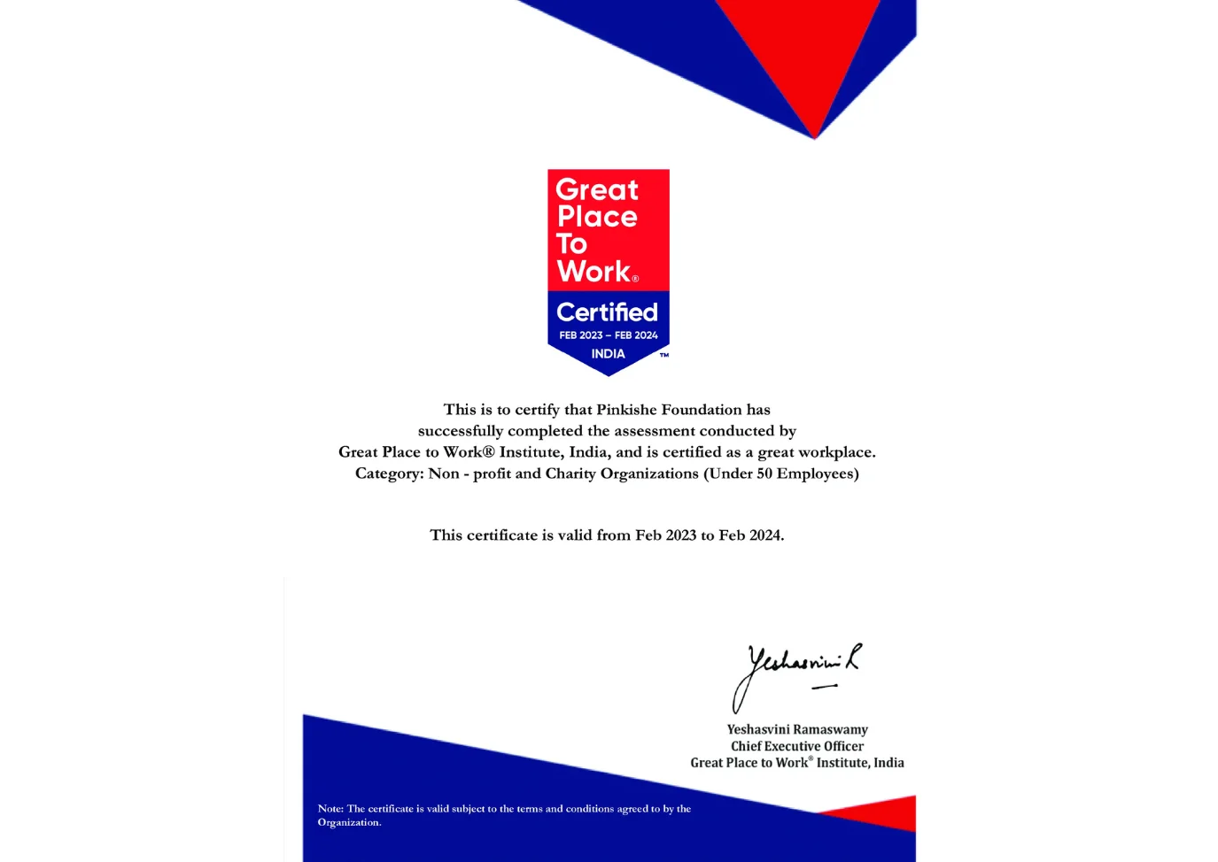 Great Place to Work 2023-2024