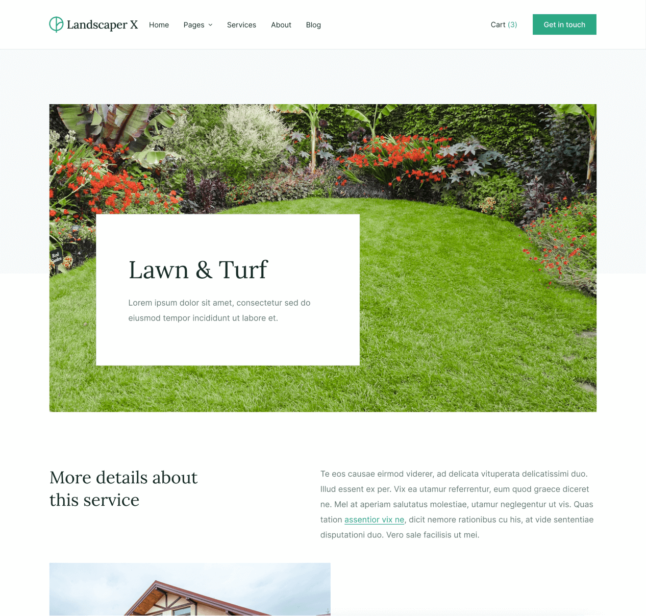 Landscaper X - Service Single page - Landscaper Webflow Template