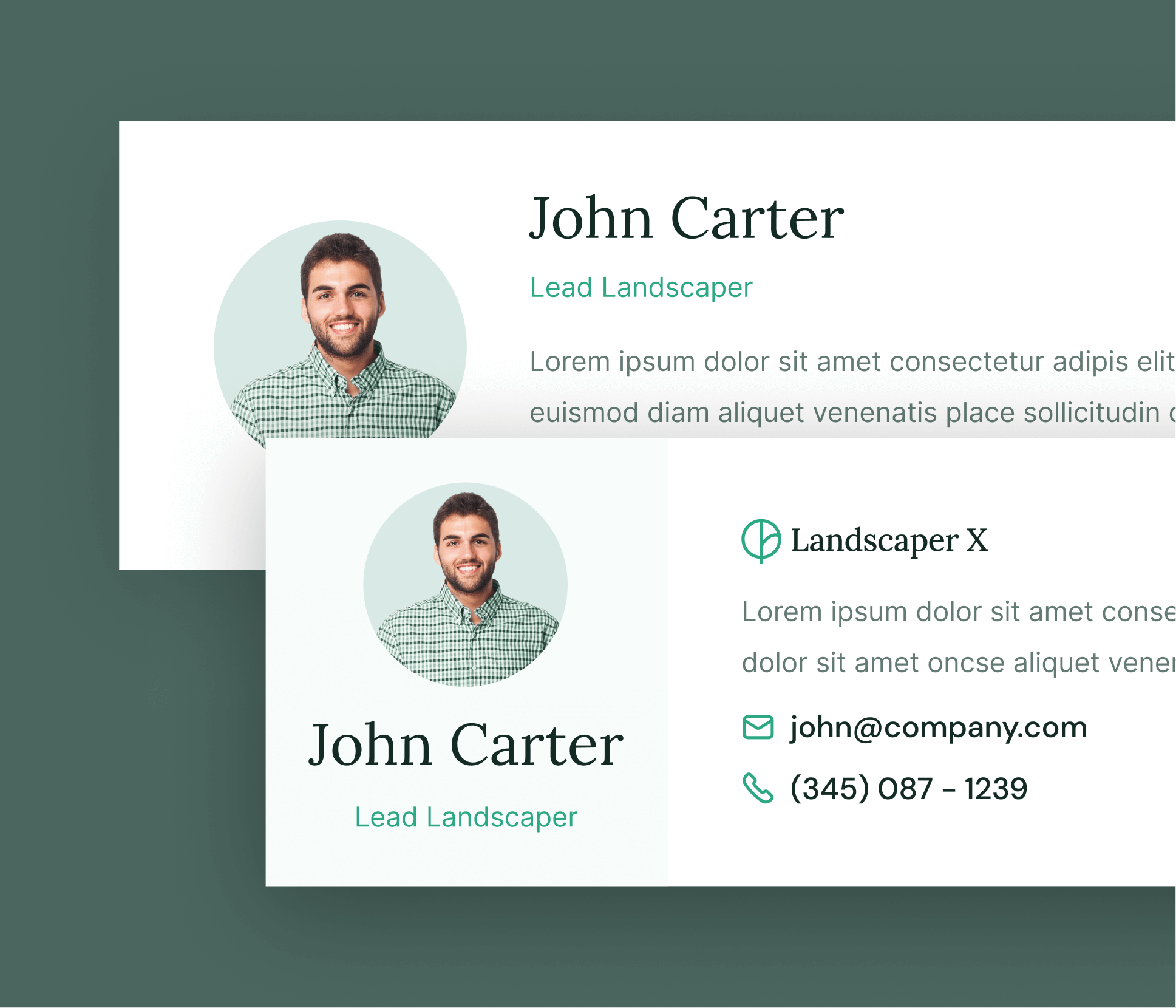 Landscaper X - Email Signature - Landscaper Webflow Template