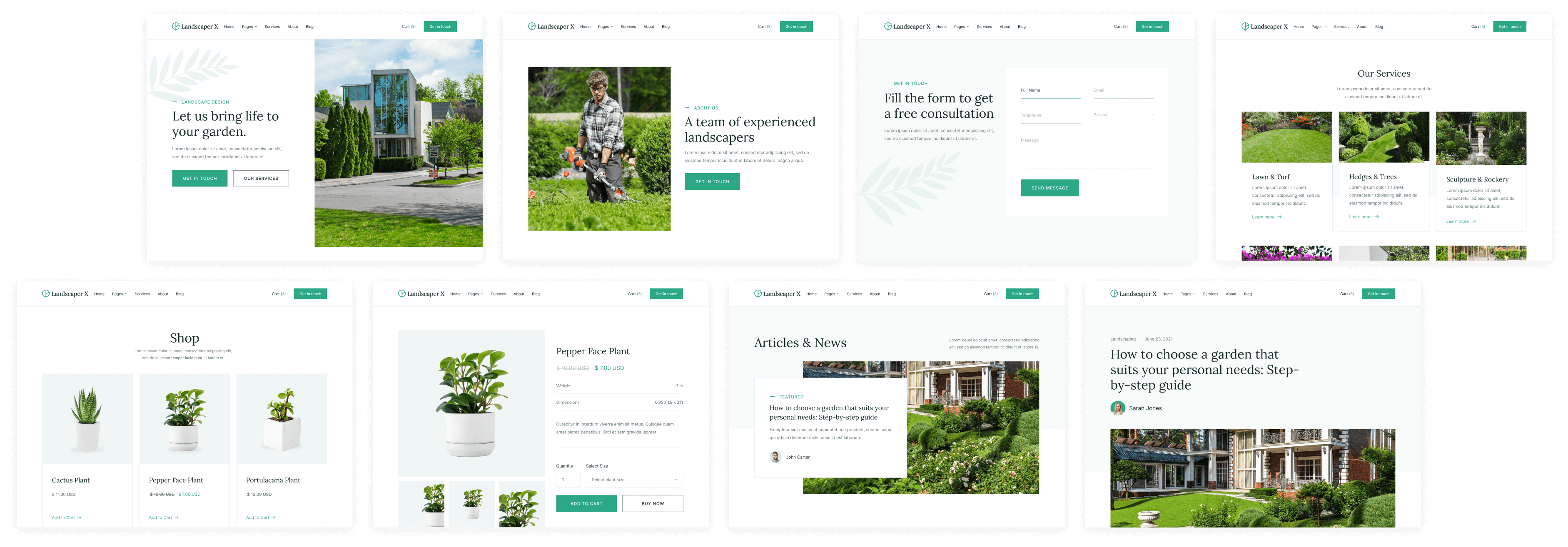 Landscaper X - Buy now on Webflow - Landscaper Webflow Template