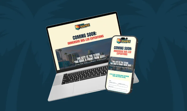 Oasis Roamer Web Mockup