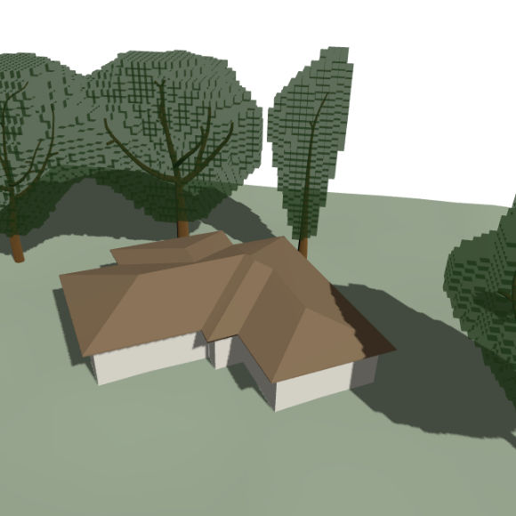 Unretouched image of a 3D site model generated by our API