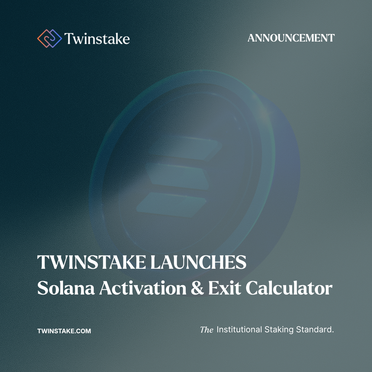 Twinstake | Twinstake Launches Solana Activation & Exit Calculator