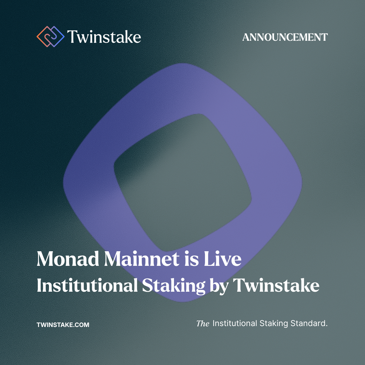 Twinstake | Twinstake Supports MONAD Staking